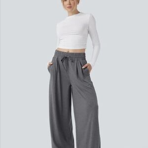 HALARA Charcoal Wide-Leg Pants